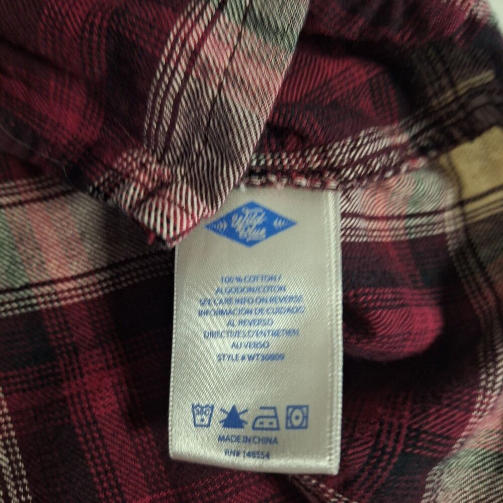 Wild Blue By Sadie Robinson Red White Plaid Cardigan Tie Front Cabincore Size S - Picture 4 of 12